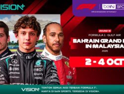 Jadwal dan Link Nonton Penyiaran Langsung F1 Bahrain GP Malaysia 2026 Ke VISION+